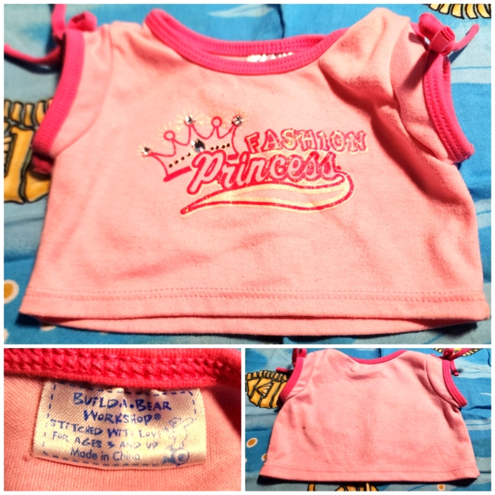 Build-a-Bear "Fashion Priness" Pet/Doll/Teddy Bear T-Shirt